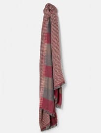 He By Mango Check Print Scarf