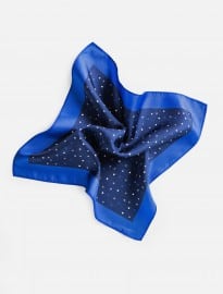 He By Mango Polka-dot Silk Pocket Square
