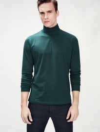 He By Mango Turtleneck Cotton T-shirt