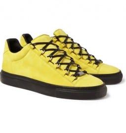 Balenciaga Arena Creased-leather Sneakers