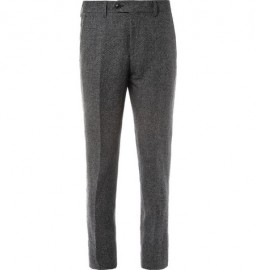 Acne Drifter Slim-fit Linen And Cotton-blend Suit Trousers