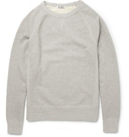 Acne College Loopback-cotton Sweatshirt