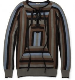 Bottega Veneta P Bottega Veneta Patterned Knitted-cotton Sweateratterned Knitted-cotton Sweater