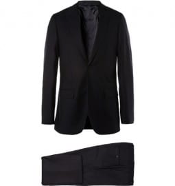 Raf Simons Navy Slim-fit Pin-dot Suit