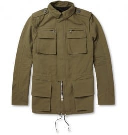 Balmain Cotton And Linen-blend Field Jacket