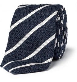 Drakes Striped Silk-grenadine Tie
