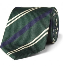 Drakes Striped Silk-twill Tie