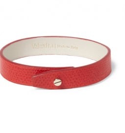 Valextra Full-grain Leather Bracelet