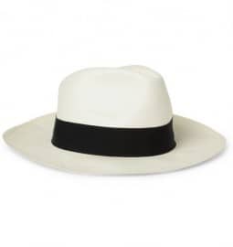Borsalino Large-brim Straw Panama Hat