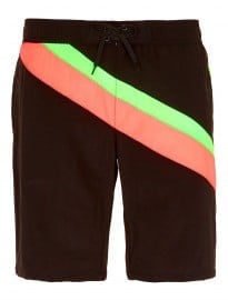 Topman Black Fluro Swim Board Shorts