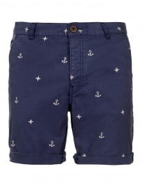 Topman Blue Nautical Motif Shorts