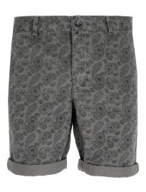 Topman Grey Chino Paisley Shorts