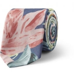 Hentsch Man Hawaiian-print Cotton Tie