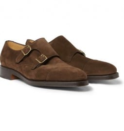 John Lobb William Suede Monk-strap Shoes