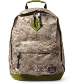 Woolrich Woolen Mills Suede-trimmed Camouflage-print Backpack