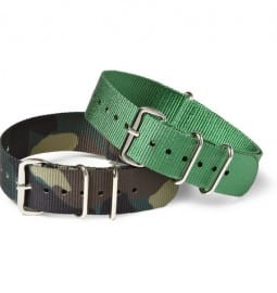 Timex X J.crew Set Of Two Grosgrain Watch Straps