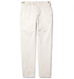 Beams Plus Cropped Straight-leg Cotton-blend Chinos