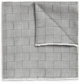 Beams Plus Prince Of Wales Check Silk Pocket Square