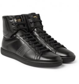 Saint Laurent Sl01h Studded Leather High Top Sneakers