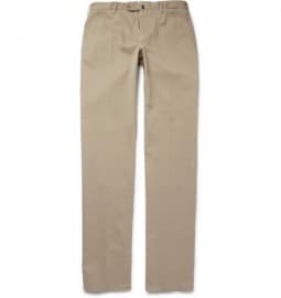 Slowear Incotex Four Season Relaxed-fit Cotton-blend Chinos