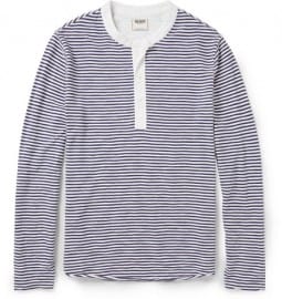 Todd Snyder Striped Cotton-jersey Henley T-shirt