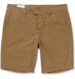 Ami Straight-leg Brushed-cotton Shorts