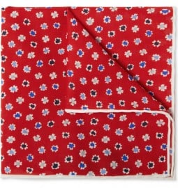 J.crew Floral-print Cotton Pocket Square