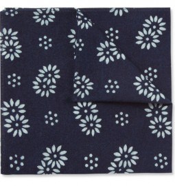 J.crew Floral-print Cotton Pocket Square