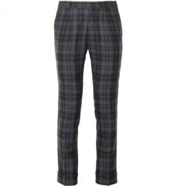Gucci Riding Plaid Wool And Cashmere-blend Trousers