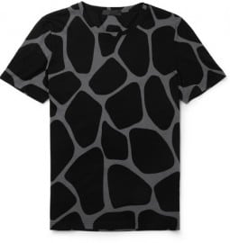 Burberry Prorsum Giraffe-print Cotton-jersey T-shirt