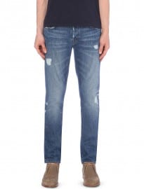 J Brand Skinny Destructed Washed Jeans