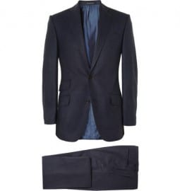 Richard James Hyde Navy Prince Of Wales Check Wool Suit