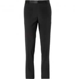 Dolce & Gabbana Tapered Satin-trimmed Wool-blend Tuxedo Trousers