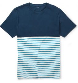 J.crew Striped Slub Cotton-jersey T-shirt