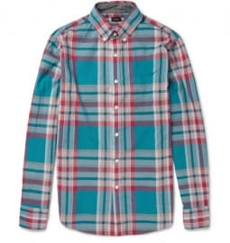 J.crew Nelson Madras-check Cotton Shirt