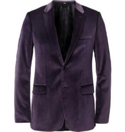 Burberry London Slim-fit Velvet Blazer