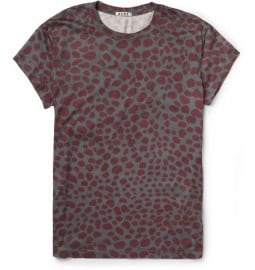 Acne Animal-print Cotton-jersey T-shirt