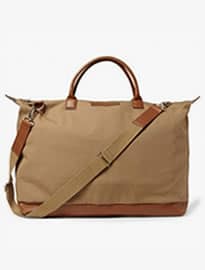 Want Les Essentiels Hartsfield Leather-trimmed Organic Cotton-canvas Holdall