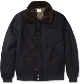 Hartford Quilted Wool-blend Bomber Jacket