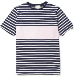Band Of Outsiders Contrast Striped Cotton T-shirt