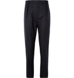 Lanvin Pleated Tapered Wool Trousers