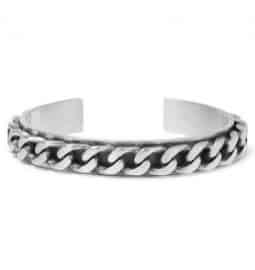 Saint Laurent Chain-embellished Sterling Silver Bracelet