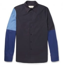 Marni Contrast-sleeve Cotton Shirt