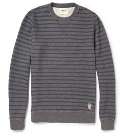 Nn.07 Roger Striped Loopback Cotton-jersey Sweater