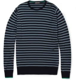 John Smedley Lewes Striped Merino Wool Sweater