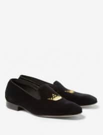 Churchs Sovereign Embroidered Velvet Slippers