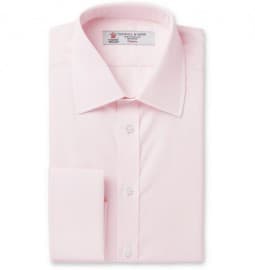 Turnbull & Asser Pink Double-cuff Cotton Shirt