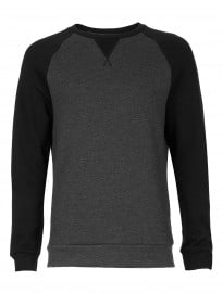 Topman Black Marl Night And Day Sweatshirt