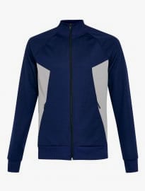 Topman Navy And Grey Cut And Sew Track Top
