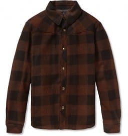 A.p.c. Check Quilted Wool Shirt